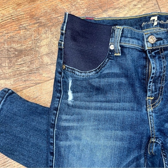 7 For All Mankind Maternity Skinny Jeans - Picture 3 of 11